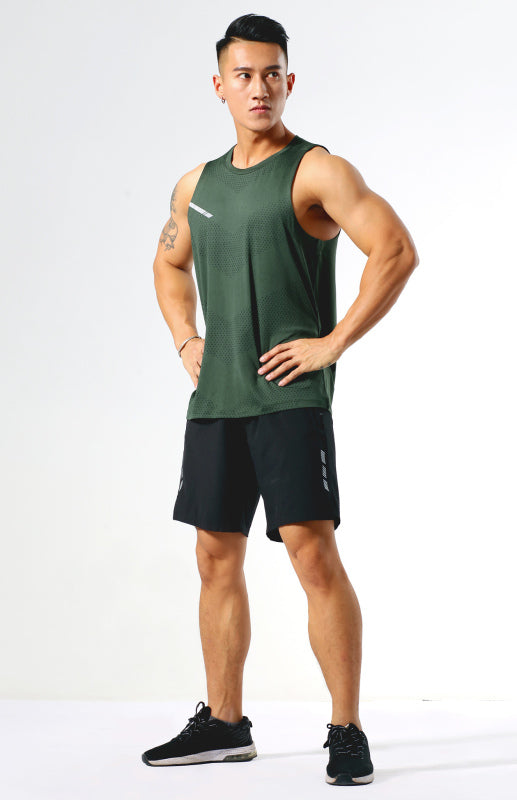 Men’s casual loose sleeveless round neck vest