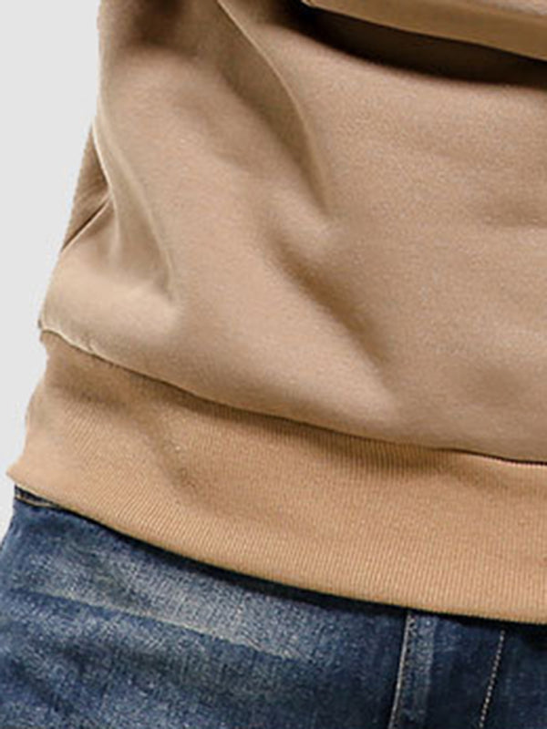 Men’s casual raglan sleeve crew neck sweatshirt