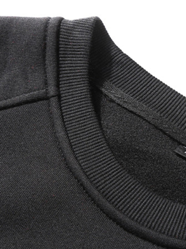 Men’s casual raglan sleeve crew neck sweatshirt