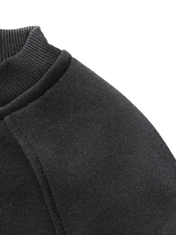 Men’s casual raglan sleeve crew neck sweatshirt