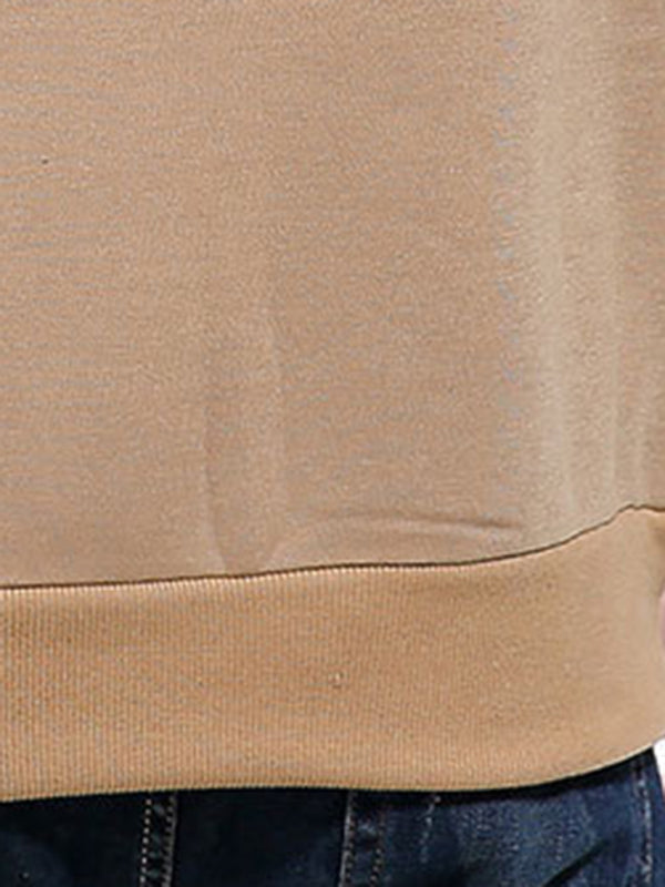 Men’s casual raglan sleeve crew neck sweatshirt