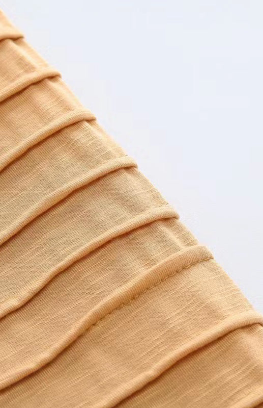Men’s Casual Ribbed Sleeve Knit T-shirt