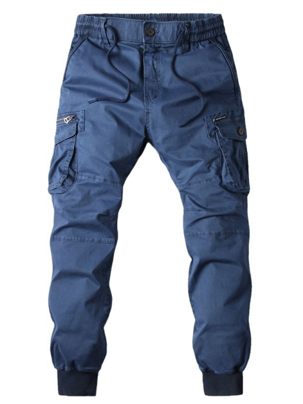 Men’s casual solid color cargo pants