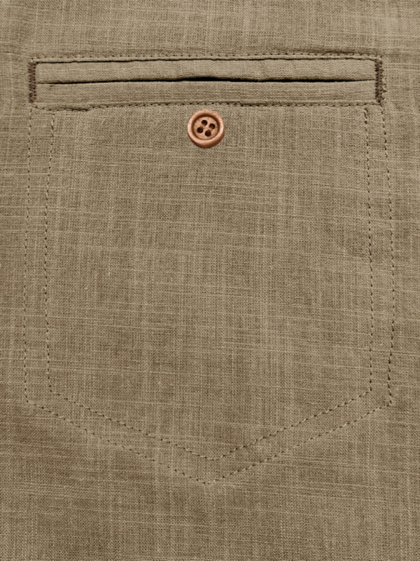 Men’s casual solid color lapel short-sleeved tops