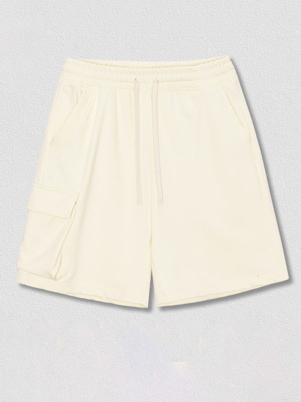 Men’s Contrasting Color Stitching Woven Casual Shorts