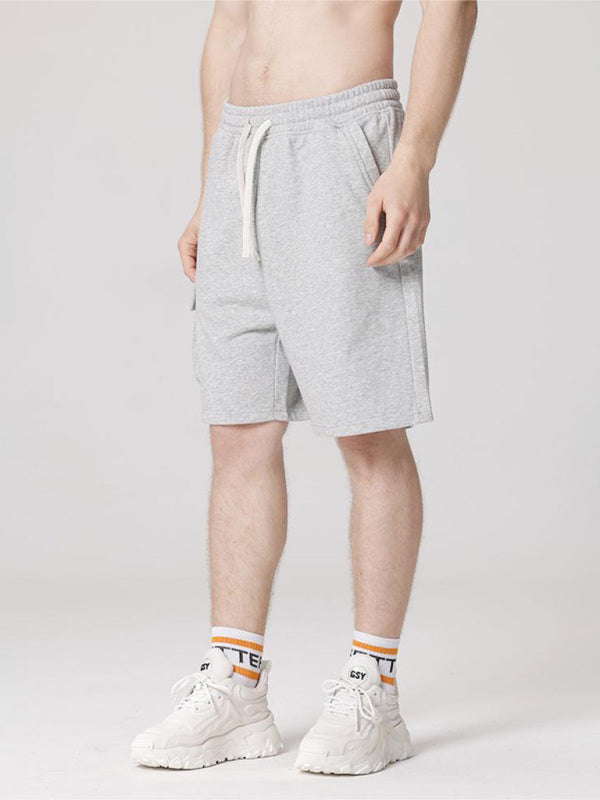 Men’s Contrasting Color Stitching Woven Casual Shorts