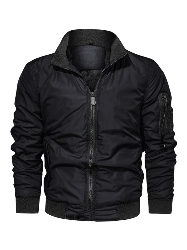 Men’s Cotton Jacket Coat Simple Fashion Men’s Cotton Clothes