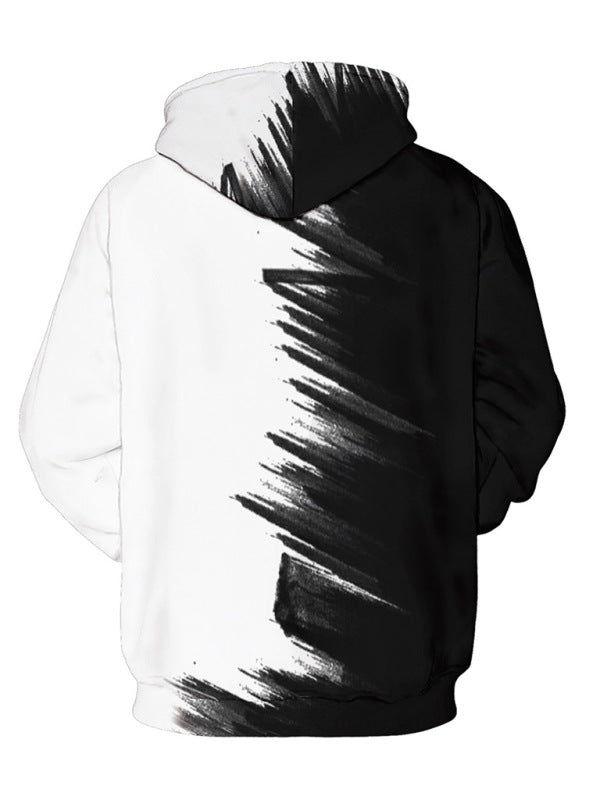 Men’s Dropped Shoulder Knit Hoodie with Pocket