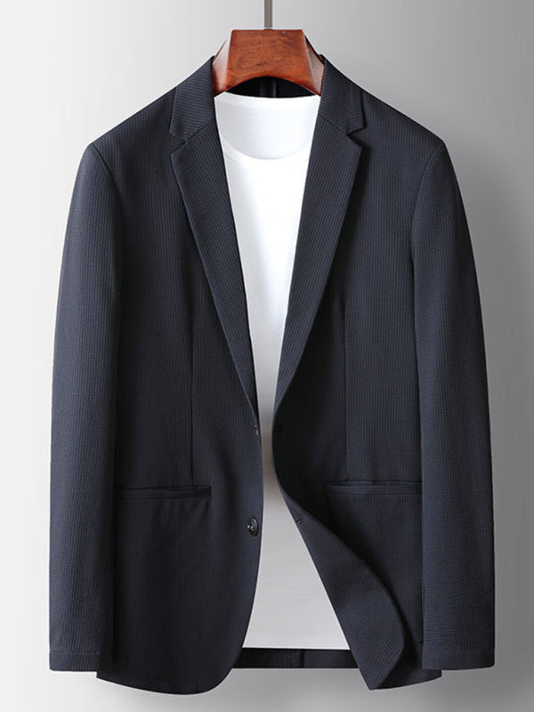 Men’s Fashion Lapel Collar Autumn Blazer - Champlain color / M