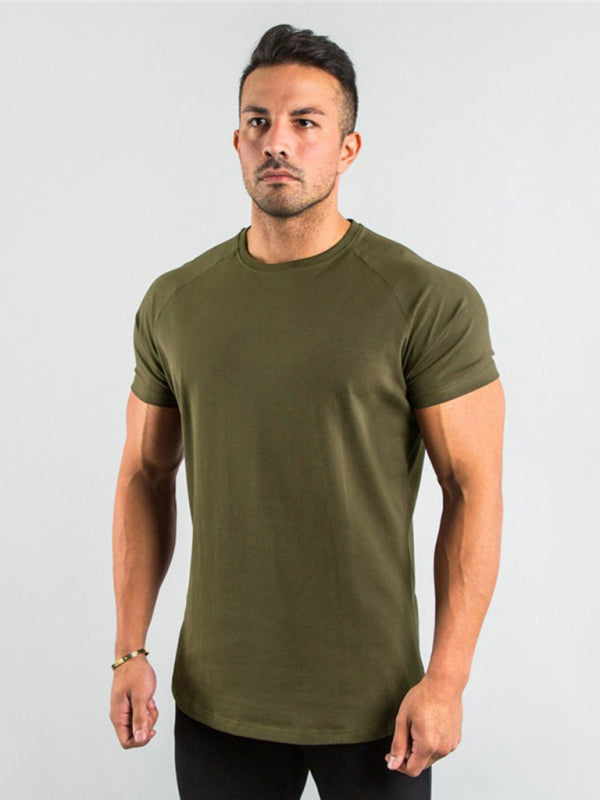 Men’s Fitness Short Sleeve T-Shirt - Olive green / M