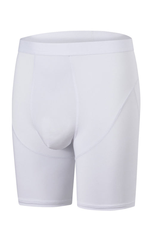 Men’s Floral Yarn Contrast Line Breathable Boxer - Raw white off white / M