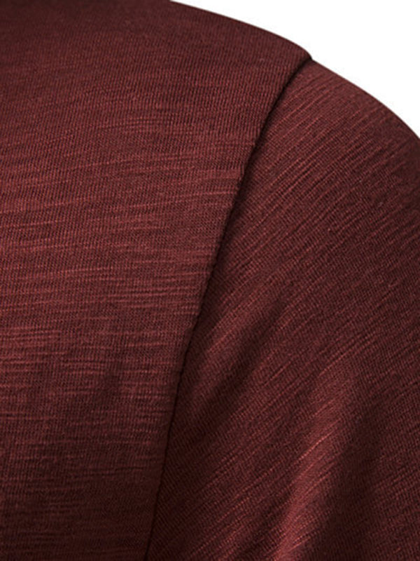 Men’s Henley Casual Fashion Basic Short Sleeve T-Shirt