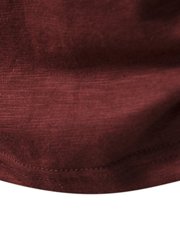 Men’s Henley Casual Fashion Basic Short Sleeve T-Shirt