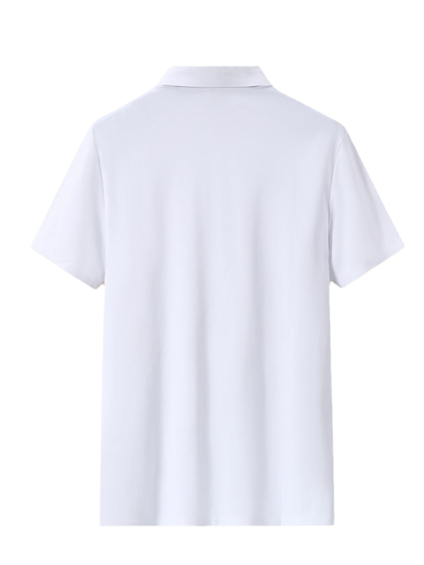 Men’s high elastic non-marking ice silk lapel short-sleeved quick-drying polo shirt