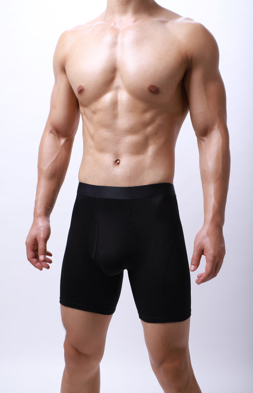 Men’s High Elasticity Simple Style Knit Polyester Underwear Loungewear