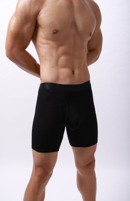 Men’s High Elasticity Simple Style Knit Polyester Underwear Loungewear