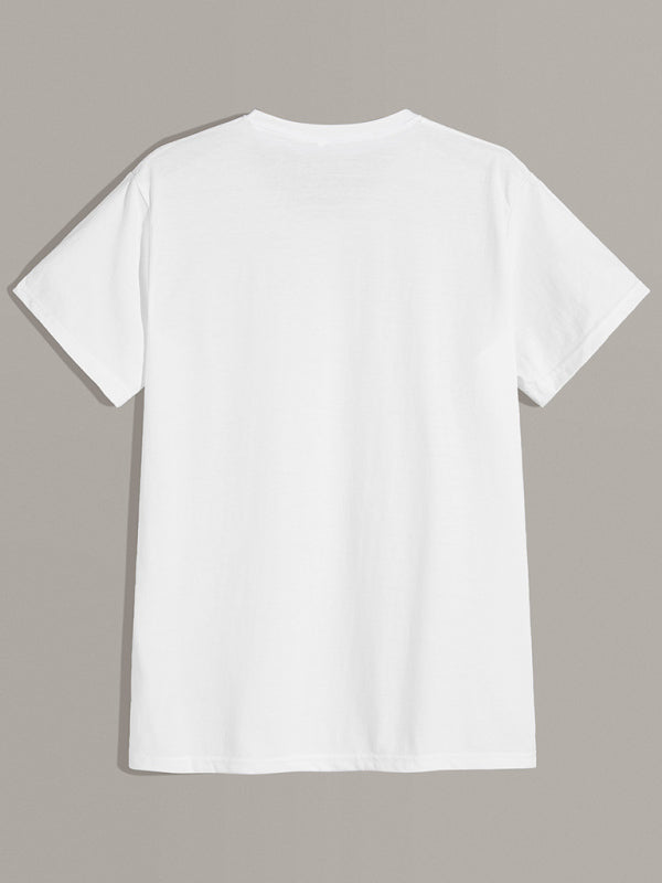 Men’s knitted casual short-sleeved T-shirt