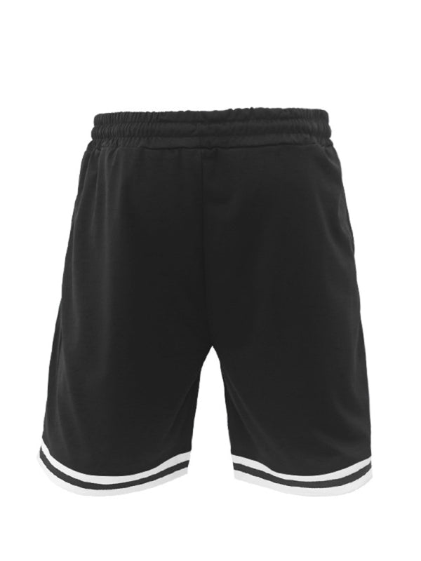 Men’s lapel short -sleeved shorts two -piece sports casual set