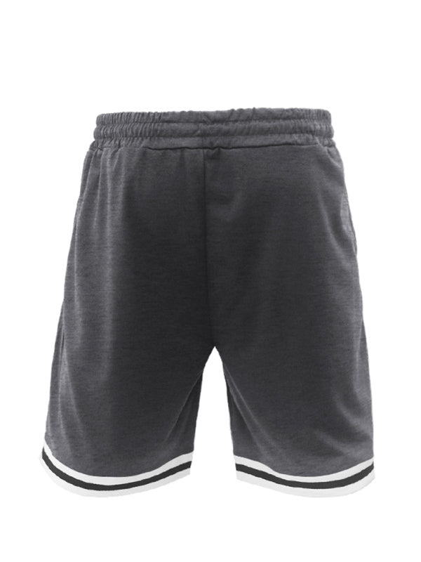 Men’s lapel short -sleeved shorts two -piece sports casual set