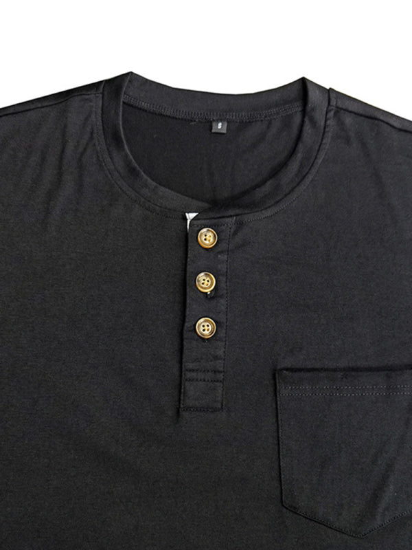 Men’s long-sleeved t-shirt foreign trade t-shirt solid color bottoming shirt