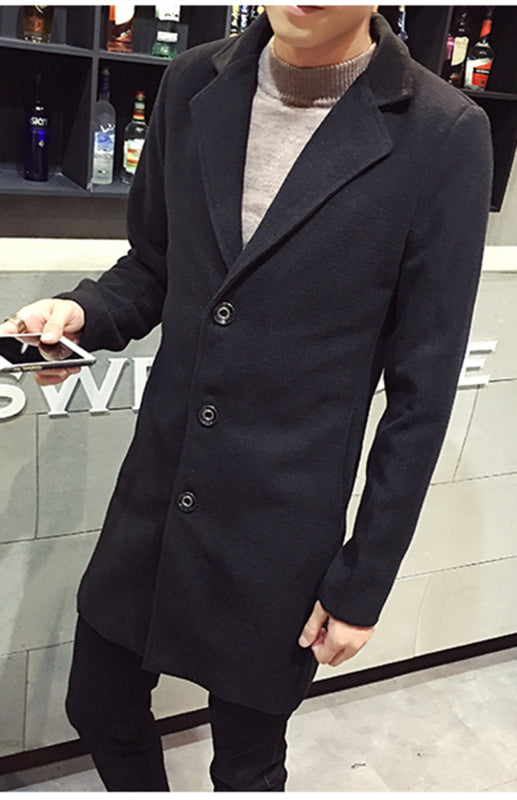 Men’s Long Woolen Coat