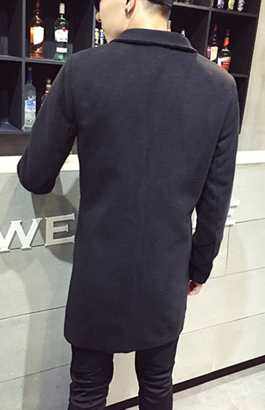Men’s Long Woolen Coat