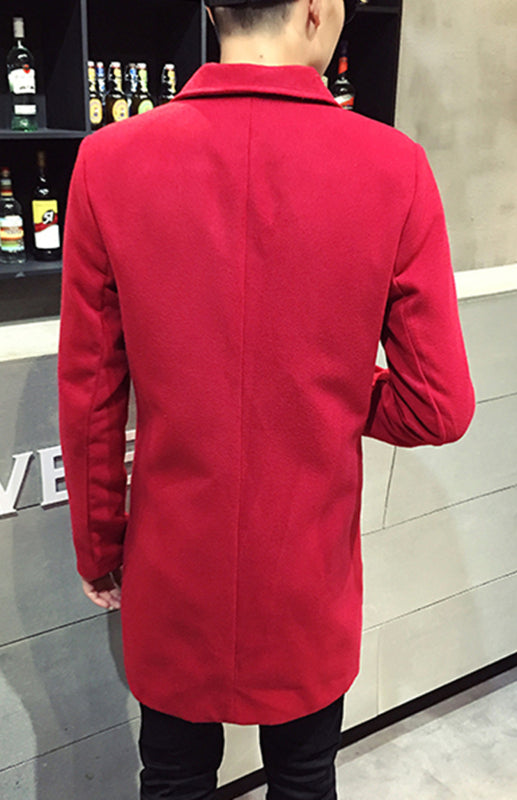 Men’s Long Woolen Coat