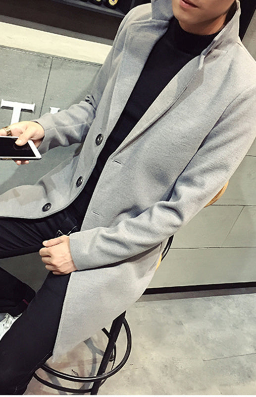 Men’s Long Woolen Coat