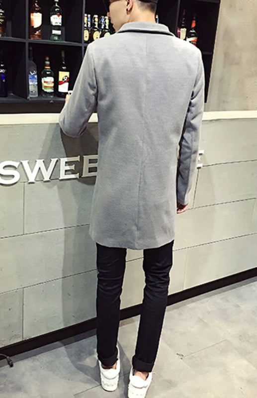 Men’s Long Woolen Coat