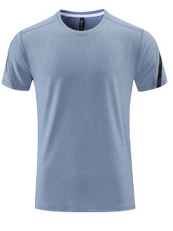 Men’s loose breathable and quick-drying sports t-shirt - Blue / M