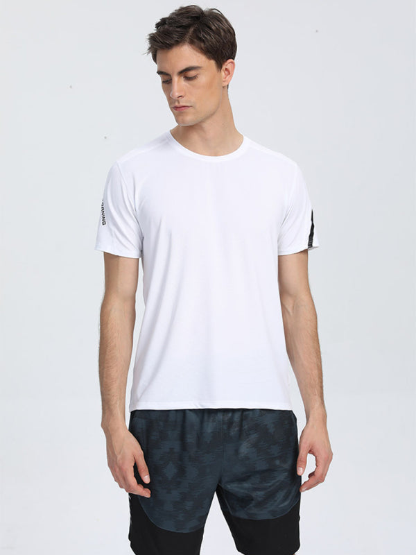 Men’s loose breathable and quick-drying sports t-shirt - White / M