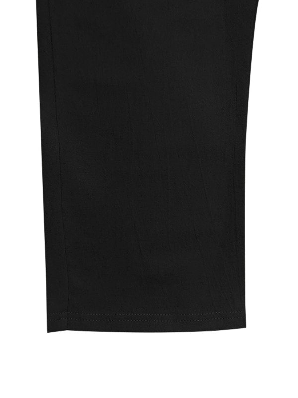 Men’s Loose Casual Relaxed Straight Linen Naples Gurga Breathable Trousers