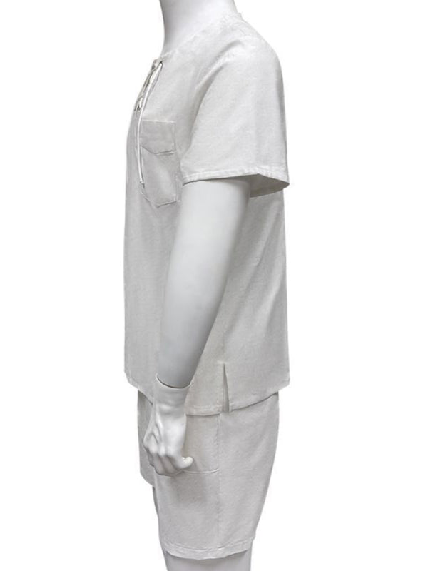 Men’s new casual beach short-sleeved/long-sleeved tops