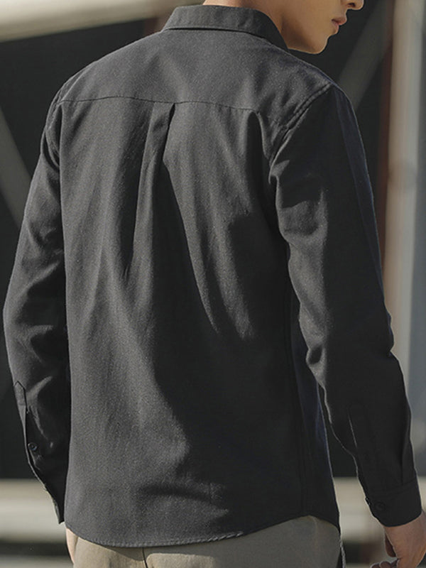 Men’s Oxford Long Sleeve Casual Shirt