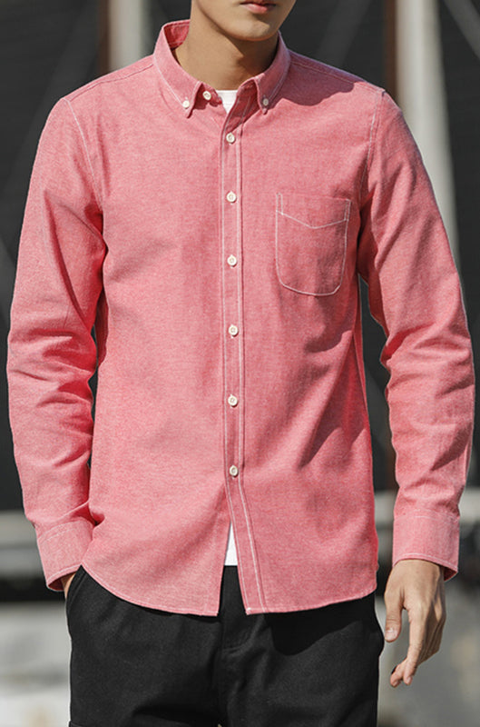 Men’s Oxford Long Sleeve Casual Shirt