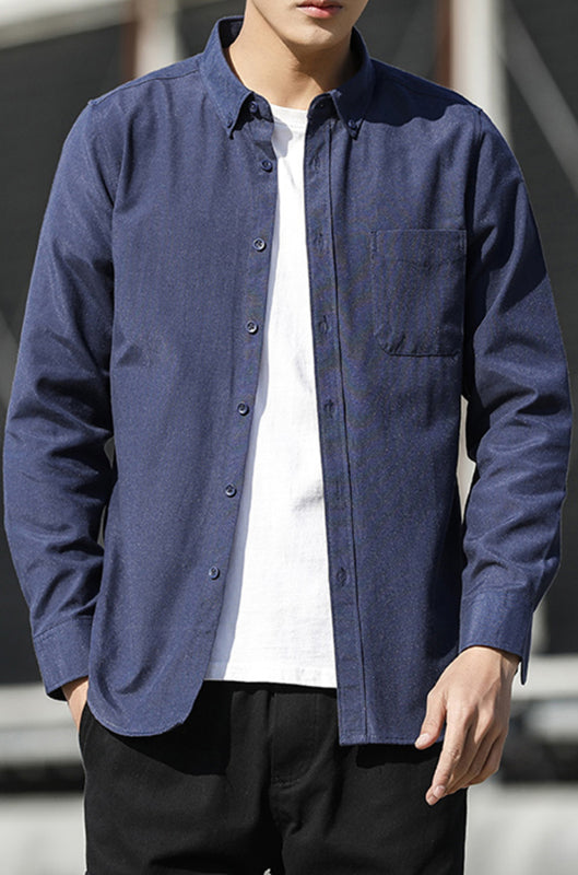Men’s Oxford Long Sleeve Casual Shirt