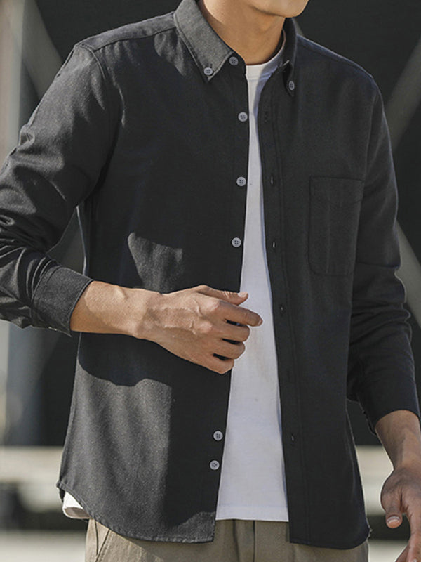 Men’s Oxford Long Sleeve Casual Shirt