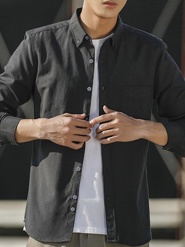 Men’s Oxford Long Sleeve Casual Shirt