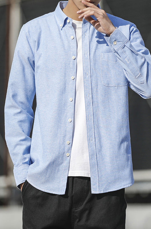 Men’s Oxford Long Sleeve Casual Shirt