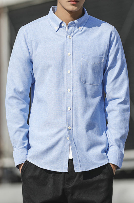 Men’s Oxford Long Sleeve Casual Shirt