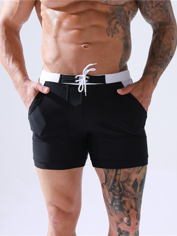 Men’s Pocket Lined Tethered Swim Shorts