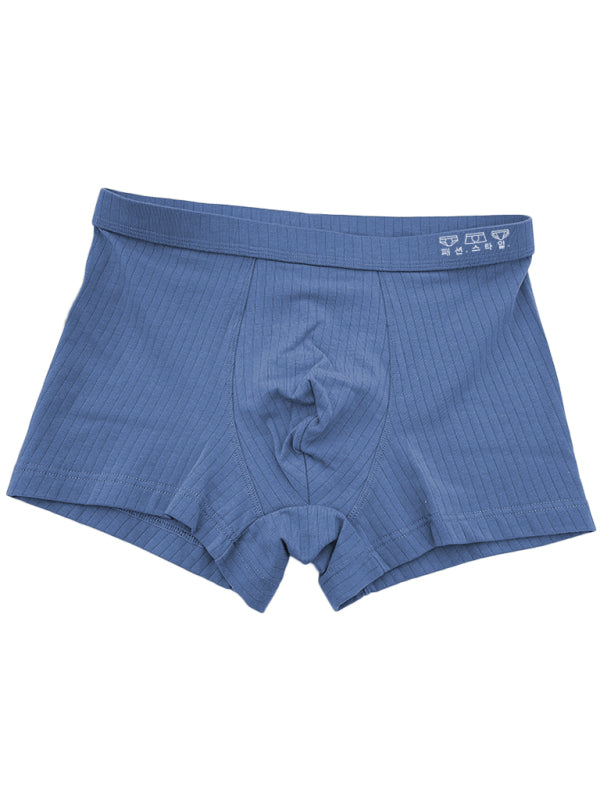 Men’s pure cotton one piece boxer briefs - Grey orchid / L