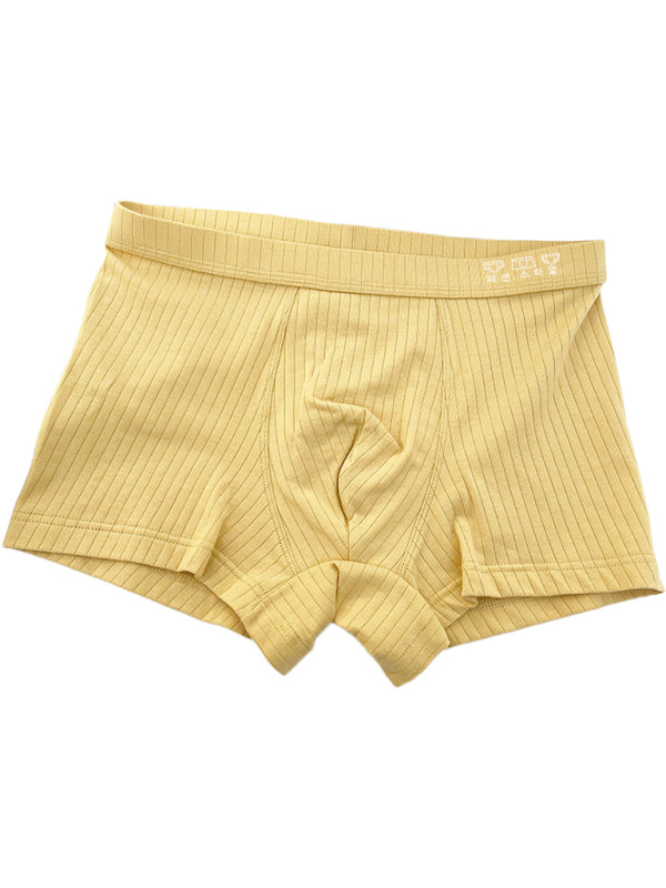 Men’s pure cotton one piece boxer briefs - Turmeric / L