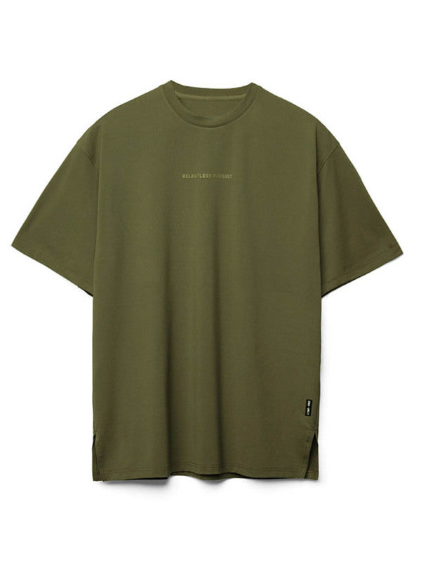 Men’s round neck short-sleeved solid color quick-drying all-match sports T-shirt