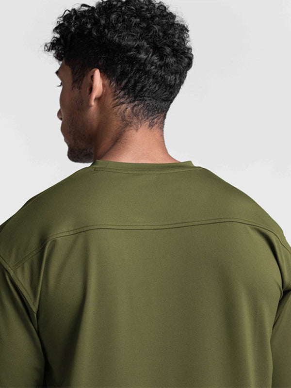 Men’s round neck short-sleeved solid color quick-drying all-match sports T-shirt