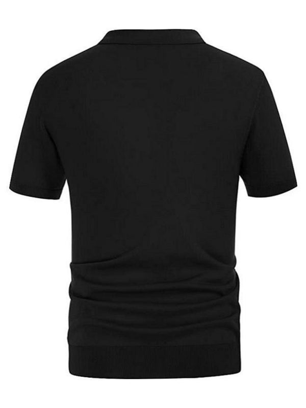 Men’s Self Design Business Polo Shirt