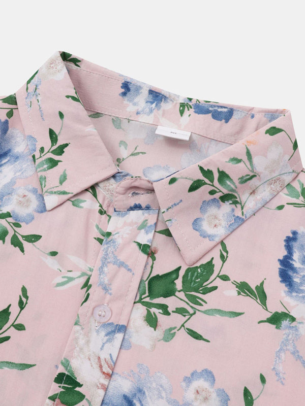 Men’s Short Sleeve European Size Shirt Beach Wind Vacation Wind Hawaiian Shirt
