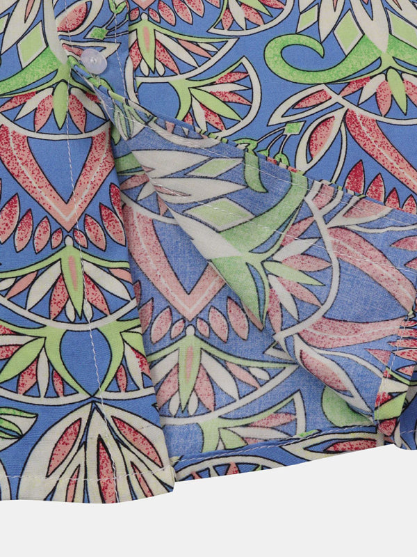 Men’s Short Sleeve European Size Shirt Beach Wind Vacation Wind Hawaiian Shirt
