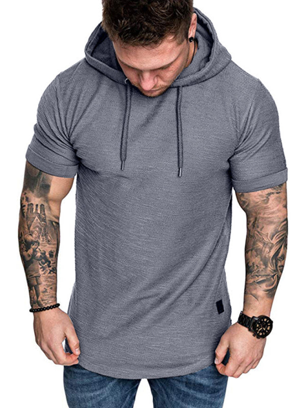 Men’s short-sleeved T-shirt sports casual sweater men’s hoodie