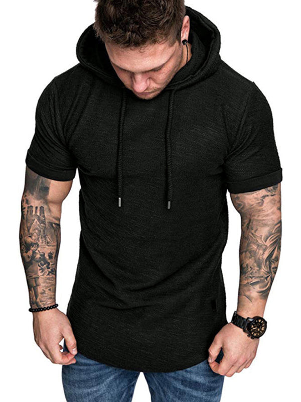 Men’s short-sleeved T-shirt sports casual sweater men’s hoodie